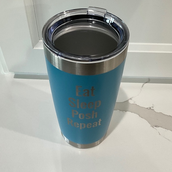 Engraved 20 oz Coffee Cocktail Tumbler “ Eat Sleep Posh Repeat” CB - Picture 2 of 2
